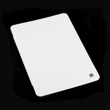 Чехол для Apple iPad Mini, Mini 2 "Hoco" Ice series leather case раскладной кожаный, белый